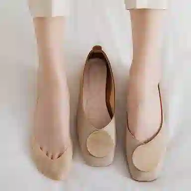 莫代尔 薄款无痕冰丝隐形袜防滑浅口纯色袜子底部无痕不掉跟隐形防臭短袜船袜 女款 组合装