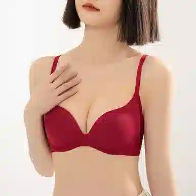 莫代尔 无痕美背透气聚拢贴身收副乳上托小胸聚拢薄款无钢圈防下垂文胸 女款