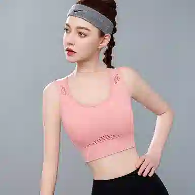 莫代尔 纯色舒适速干防震防下垂文胸 女款