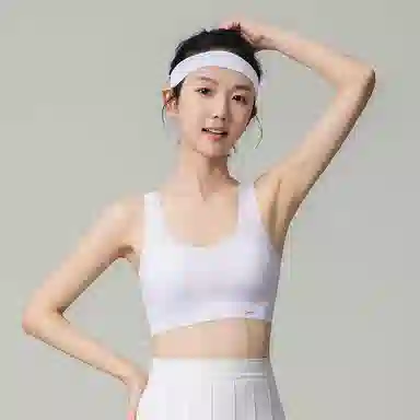 莫代尔 简约纯色少女青春期运动背心舒适透气无痕防下垂内衣日常百搭美背薄款文胸 女款