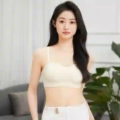 莫代尔 纯色简约抹胸吸湿排汗裸感舒适无痕轻薄透气防滑不闷汗软糯亲肤文胸 女款 组合装