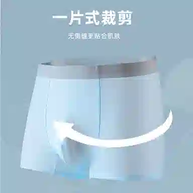 莫代尔 冰丝薄款透气四角裤青少年平角裤衩纯色简约弹力内裤 男款 组合装