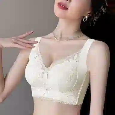 莫代尔 小胸聚拢显大有型吸湿排汗侧收副乳文胸 女款