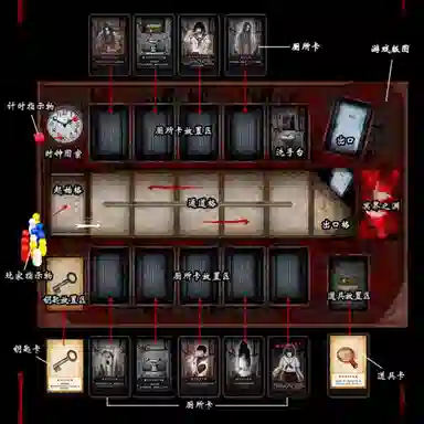 晨海蓝迪 厕所里的花子卡牌 香夜之女鬼恐怖合作逃生休闲聚会 桌游