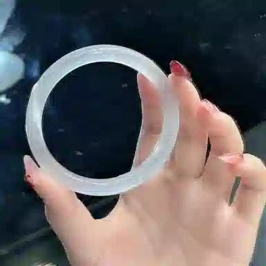 月岚 一步一响 贵妃新中式国风古风旗袍汉服气质年轻叮当镯 玉石 猫眼石 手镯 女款