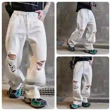 PANDA ADEVIL Ink Wash Denim Pants