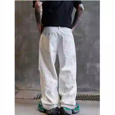 PANDA ADEVIL Ink Wash Denim Pants
