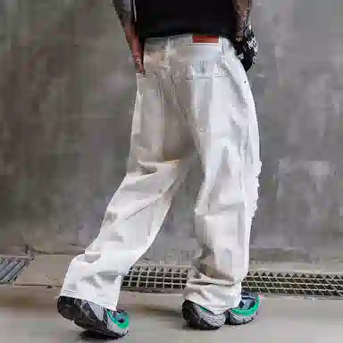 PANDA ADEVIL Ink Wash Denim Pants