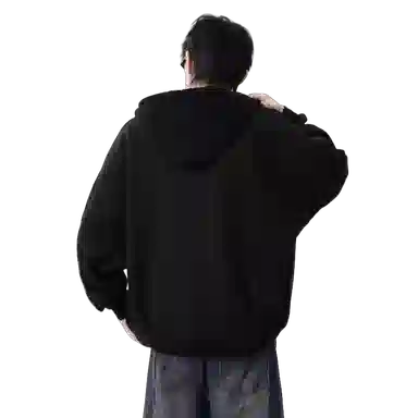 北极绒 纯色套头宽松休闲卫衣 男款