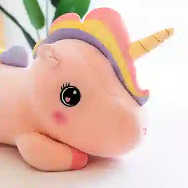 馨贝轩 彩虹独角兽布娃娃抱枕 玩偶 毛绒公仔