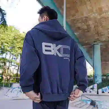 BKCXZICE Hoodie Navy