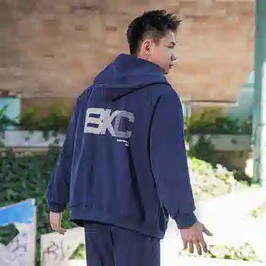 BKCXZICE Hoodie Navy