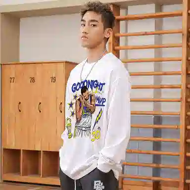 BKCXZICE Vintage Print Running Shirt