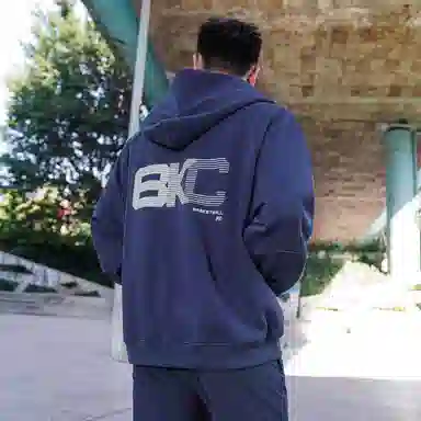 BKCXZICE Hoodie Navy