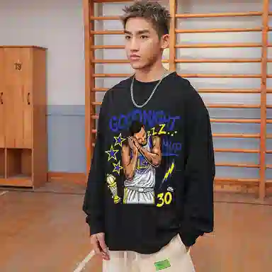 BKCXZICE Vintage Print Running Shirt