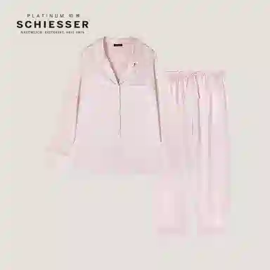 舒雅 桑蚕丝真丝梭织睡衣套装 女款