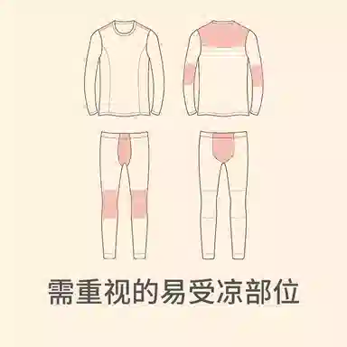 舒雅 羊毛圆领无痕纯色保暖套装 男款