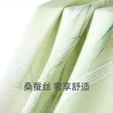 舒雅 植物翻领清新上衣舒适透气长裤睡衣套装 女款 浅绿