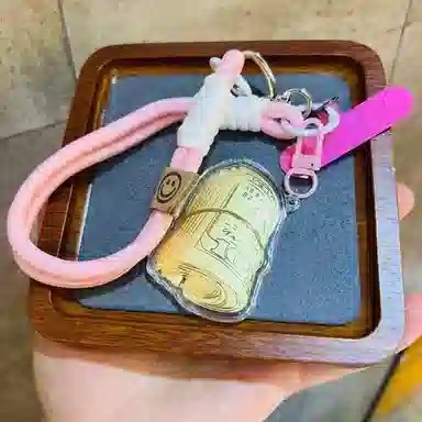 麟典 有票子手机链 可爱包挂饰创意钥匙扣平安纳福美好寓意新中式国潮轻奢高级收藏纪念币 #好运连连 金 挂件 男女同款情侣款