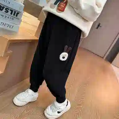 中小童 木木兔 松紧腰洋气小狗针织运动裤