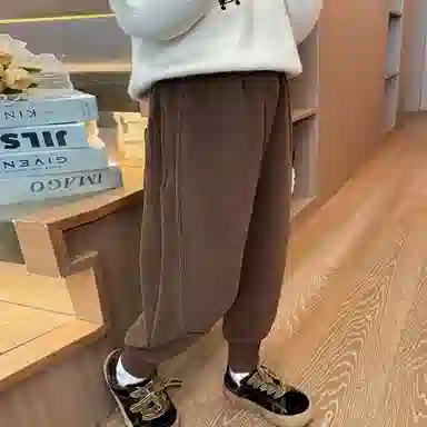 中小童 木木兔 松紧腰洋气小狗针织运动裤