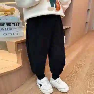 中小童 木木兔 松紧腰洋气小狗针织运动裤