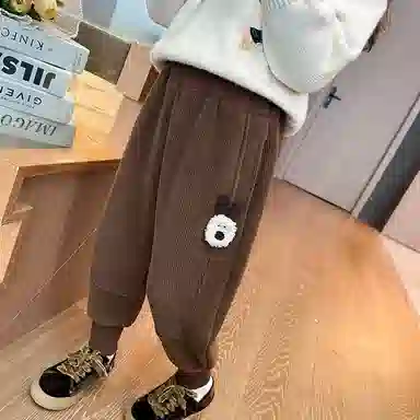 中小童 木木兔 松紧腰洋气小狗针织运动裤