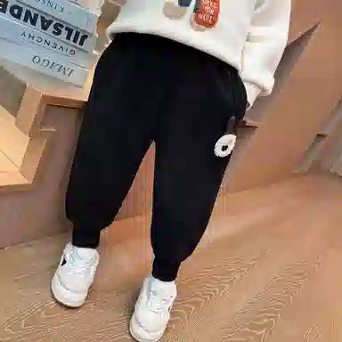 中小童 木木兔 松紧腰洋气小狗针织运动裤