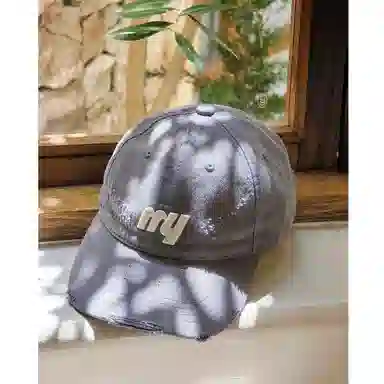 美洋 字母刺绣磨破可调节 棉 棒球帽 男女同款情侣款