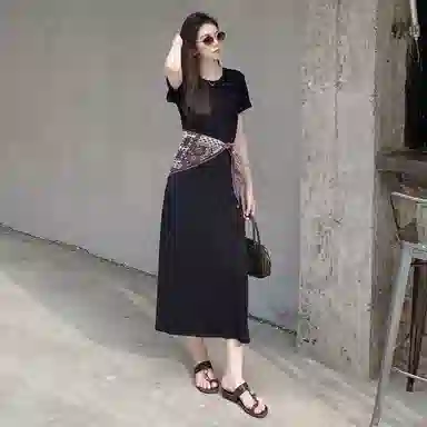 美洋 撞色抽象几何 涤纶 丝巾 男女同款情侣款