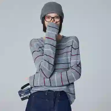 美洋 提线 针织 堆堆帽 男女同款情侣款