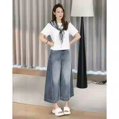 美洋 海藻条纹  潮人小道具~简约百搭三角 丝巾 女款