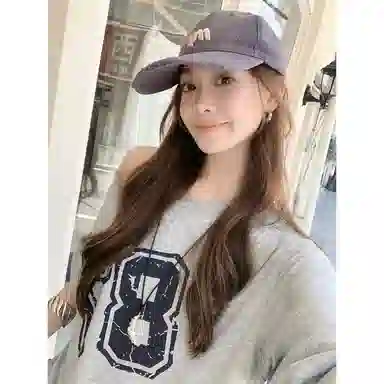 美洋 字母刺绣磨破可调节 棉 棒球帽 男女同款情侣款