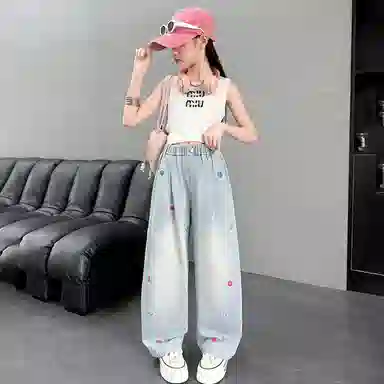 木木兔牛仔裤 时髦洋气时尚透气 儿童款