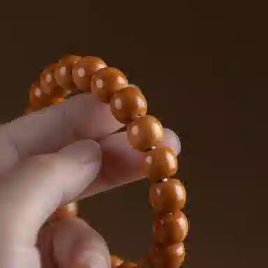 阿七 老型珠复古民族风佛珠文玩转运珠盘玩绕指柔珠串财源广进新中式国风手持好物饰品#好运 猴头核桃 手串 男女同款情侣款