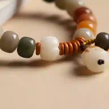 阿七 多宝多福多财转运珠考试考研上岸新中式国潮风手持捻珠小众轻奢百搭 象牙果 手串 男女同款情侣款