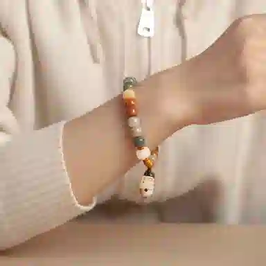 阿七 多宝多福多财转运珠考试考研上岸新中式国潮风手持捻珠小众轻奢百搭 象牙果 手串 男女同款情侣款