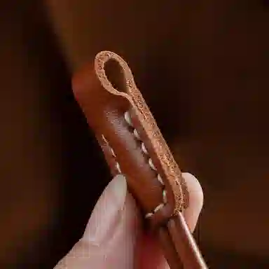 阿七 手缝手机挂绳长款挂脖短款手腕带相机挂饰防丢包包饰品 牛皮 钥匙扣 男女同款情侣款