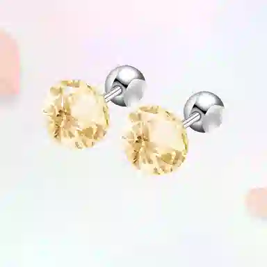 余笙情 【爆闪款】轻奢高级感 耳蜗耳骨钉日常百搭个性设计  锆石 耳钉 男女同款情侣款