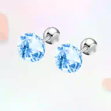 余笙情 【爆闪款】轻奢高级感 耳蜗耳骨钉日常百搭个性设计  锆石 耳钉 男女同款情侣款