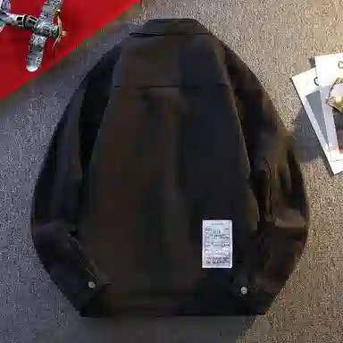 【dme】 美式经典复古潮牌上衣春秋时尚潮流大气长袖夹克宽松百搭多口袋牛仔外套 男女同款