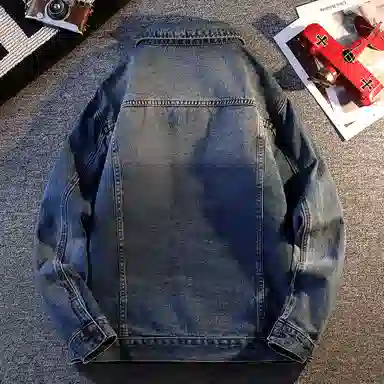 【dme】 春秋美式复古多袋时尚上衣秋季宽松百搭翻领潮牌休闲夹克牛仔外套 男女同款