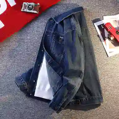 【dme】 春秋美式复古多袋时尚上衣秋季宽松百搭翻领潮牌休闲夹克牛仔外套 男女同款