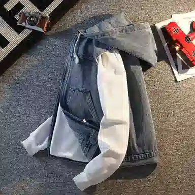 【dme】 春秋季连帽拉链马甲时尚帅气无袖上衣韩系时髦洋气入秋外搭气质有型百搭牛仔外套 男女同款