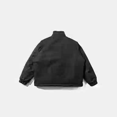 【dme】 潮流美式设计感立领两面穿羊羔毛棉衣外套男冬季宽松保暖中性休闲拼接工装棉服 男女同款