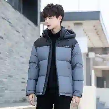 鸭鸭 时尚机能风工装宽松保暖百搭御寒防风连帽羽绒服 男女同款