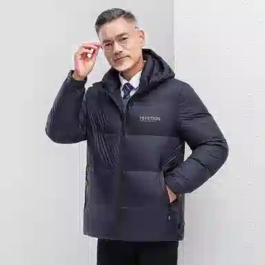 鸭鸭 机能风时尚工装宽松保暖百搭羽绒服 男女同款