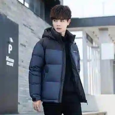 鸭鸭 时尚机能风工装宽松保暖百搭御寒防风连帽羽绒服 男女同款