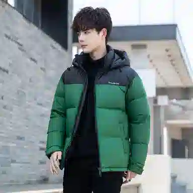 鸭鸭 时尚机能风工装宽松保暖百搭御寒防风连帽羽绒服 男女同款