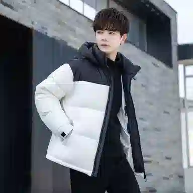 鸭鸭 时尚机能风工装宽松保暖百搭御寒防风连帽羽绒服 男女同款